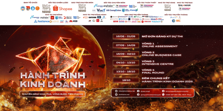 Hành Trình Kinh Doanh 2025: TỔNG GIÁ TRỊ GIẢI THƯỞNG LÊN ĐẾN 1,7 TỶ ĐỒNG