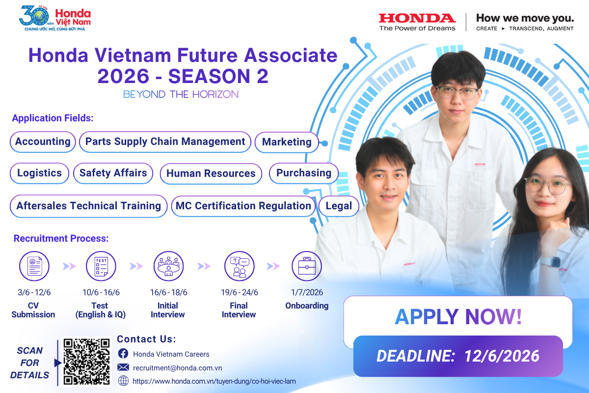 Honda Vietnam Future Associate 2026